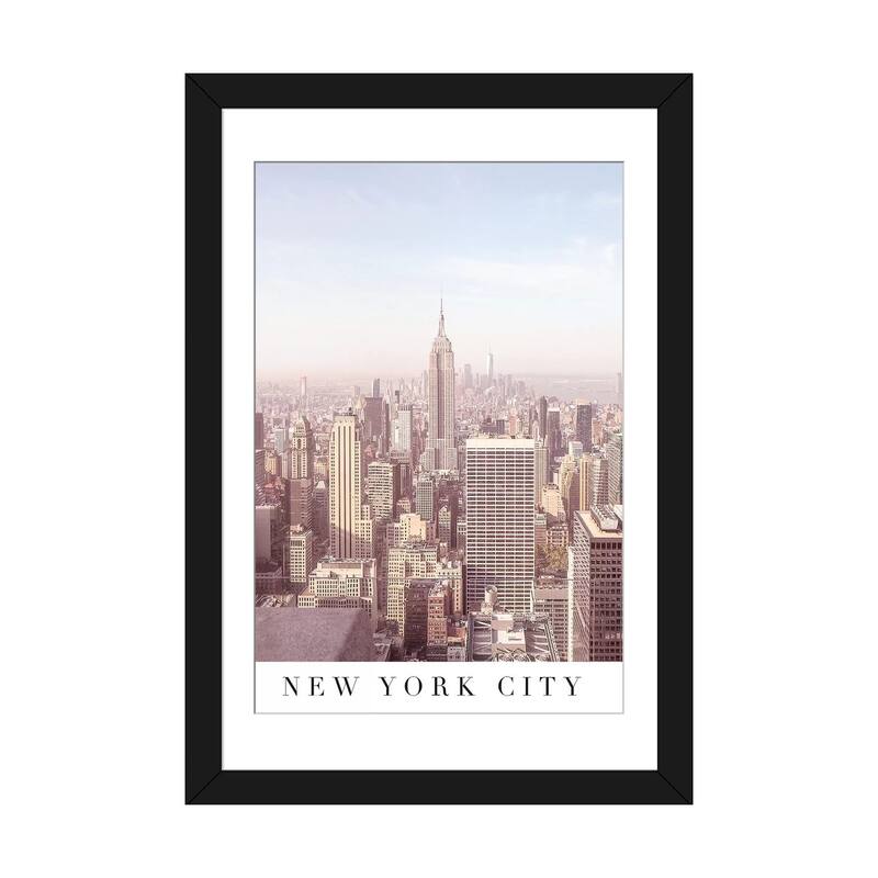 iCanvas "New York City Travel Poster" by Grace Digital Art Co PFA Bed